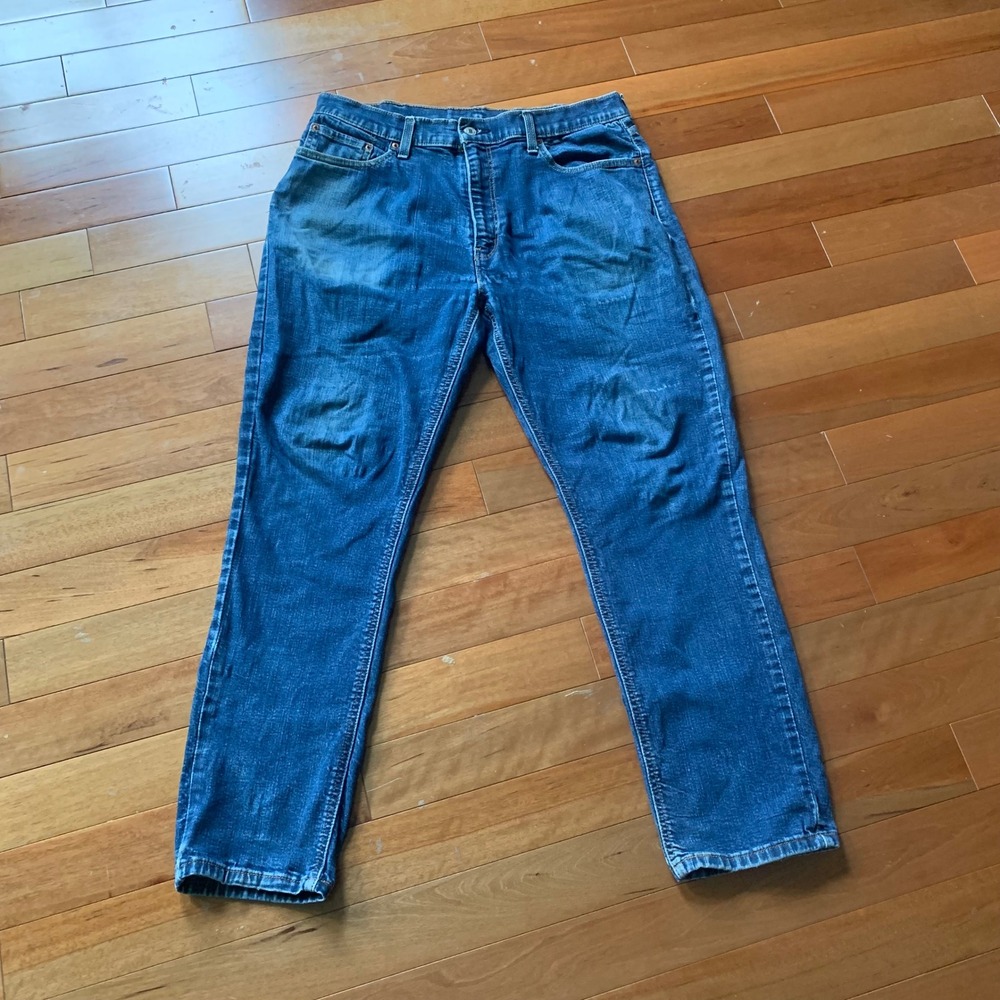 Levis 541 Athletic Taper Mens Jeans Blue Medium Wash Denim Size 38x32 Meas 36x30